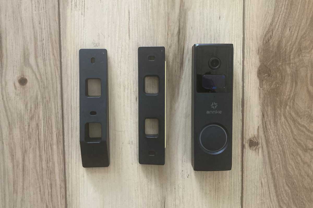 Annke Whiffle video doorbell and brackets