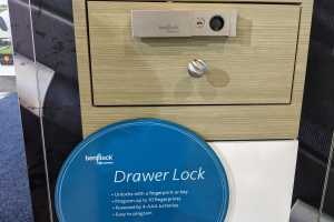 Keep kids out of the liquor cabinet with the biometric BenjiLock By Hampton Cabinet and Drawer Lock
