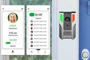 The Ettie video doorbell takes your visitor’s temperature before they cross your hearth